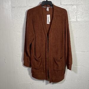 Steve Madden Women's Chenille Cardigan Tiramisu XL